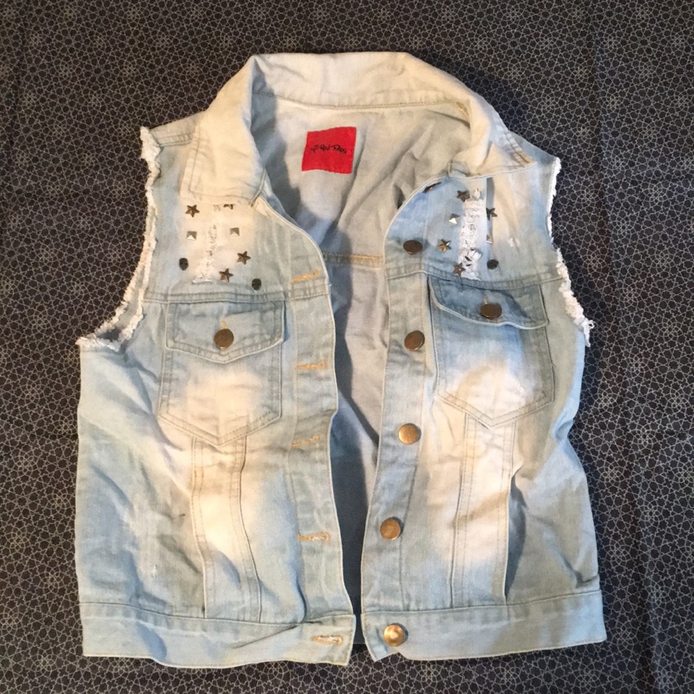 Vintage style jean vest